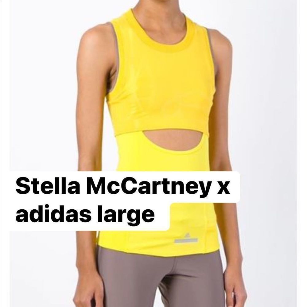 Stella McCartney x adidas large yellow tank